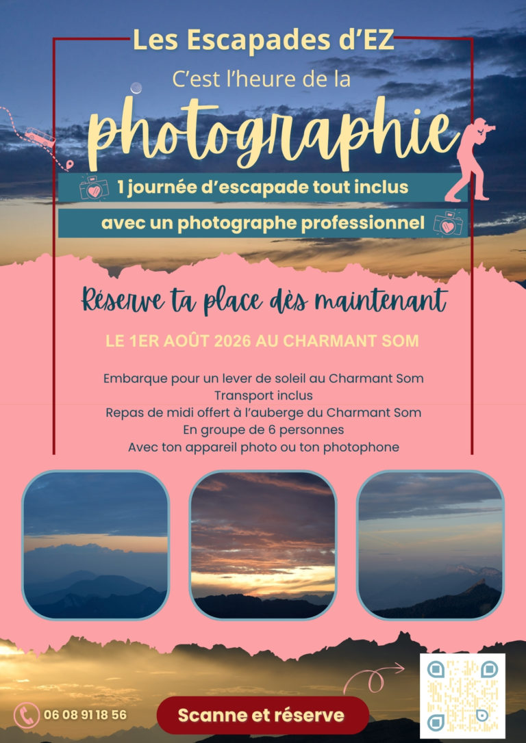 Stage photo lever de soleil au charmant som avec Erich Zann EZProduction